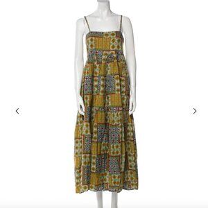 Carolina K Boho Patchwork Maxi Dress in Medium